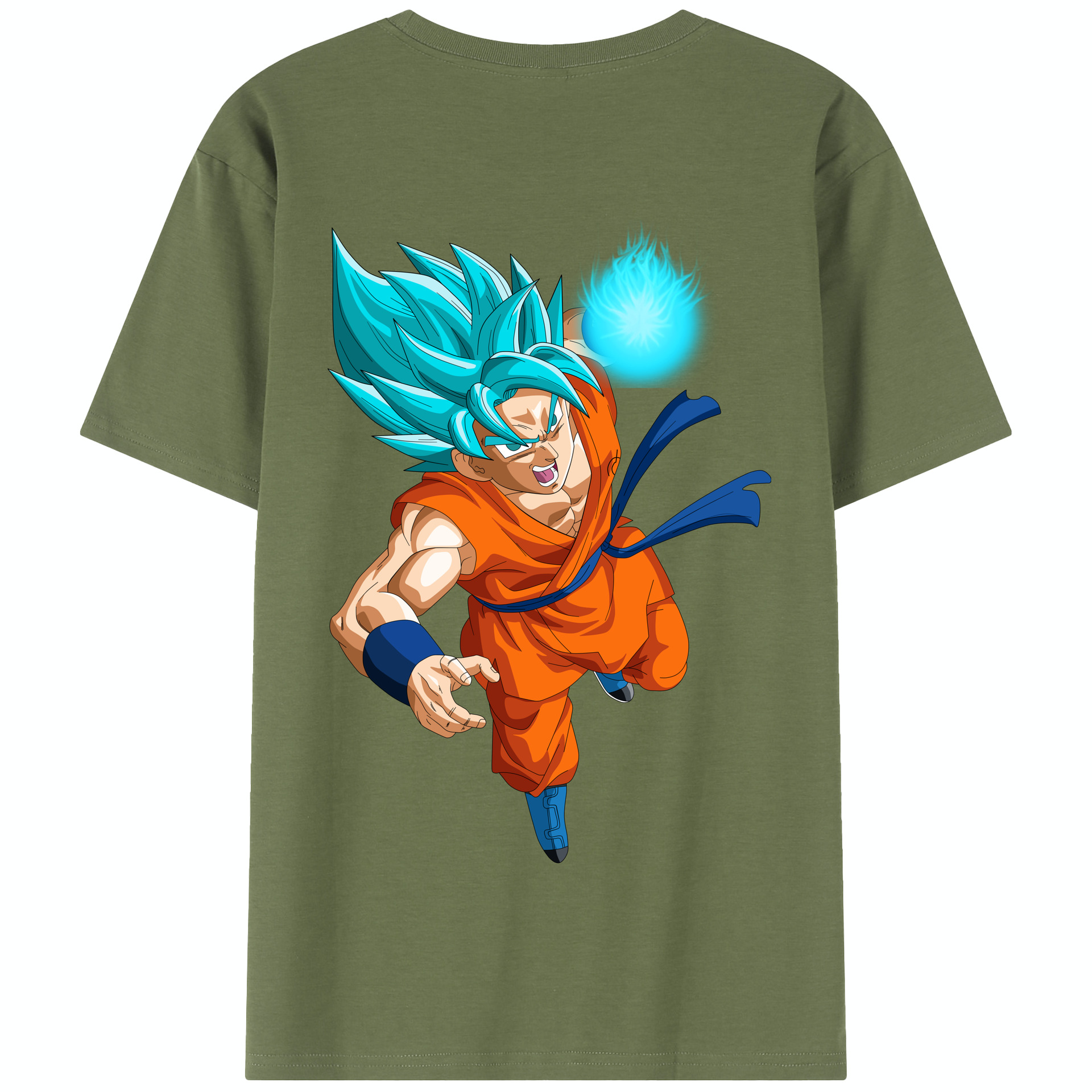 （画像用） ドラゴンボール 孫悟空（そん ごくう）Son Goku カカロット DRAGON BALL Kakarotto 綿100％半袖Tシャツ（背面プリント）